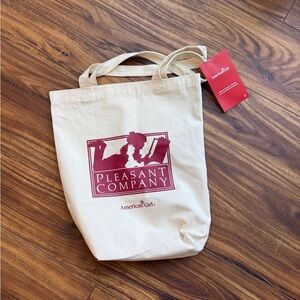 American Girl Tan Tote with Pleasant Company Logo